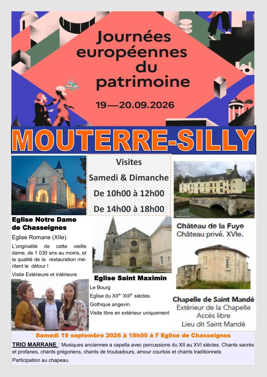 Journées Européennes du Patrimoine à Mouterre-Silly