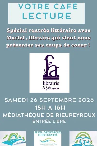 Café Lecture spécial rentrée littéraire