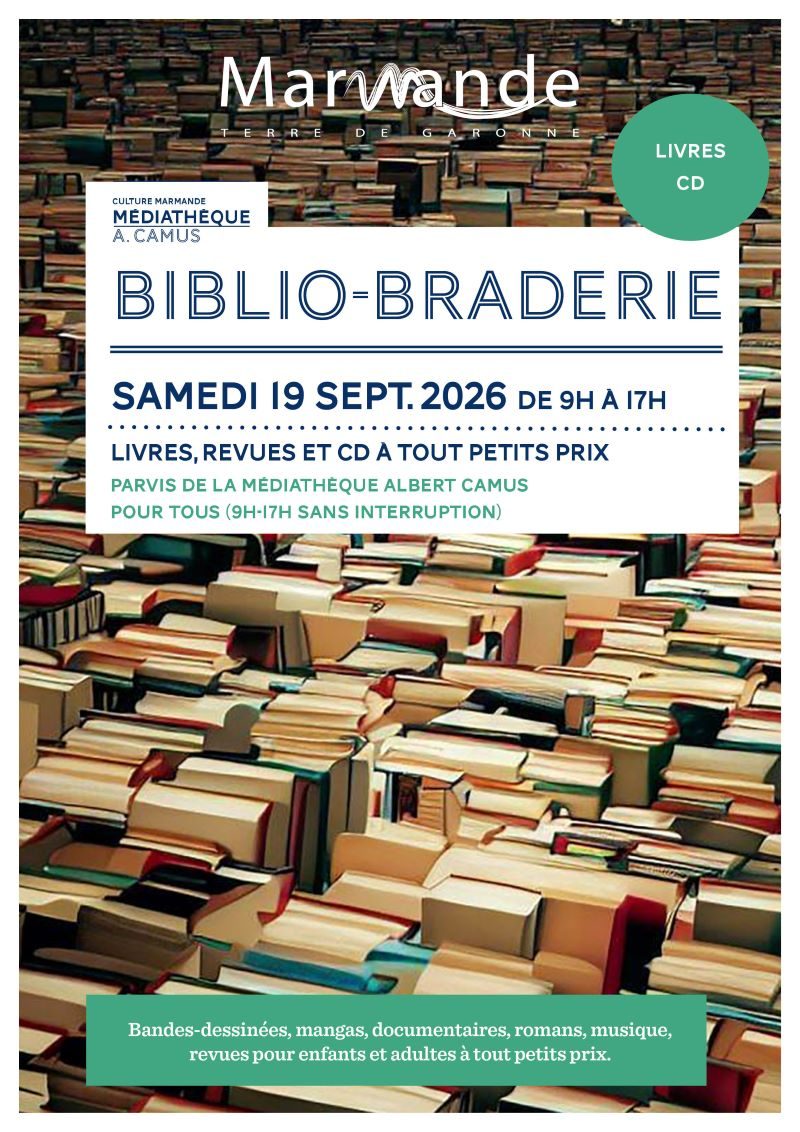 Biblio-Braderie à la Médiathèque A. Camus