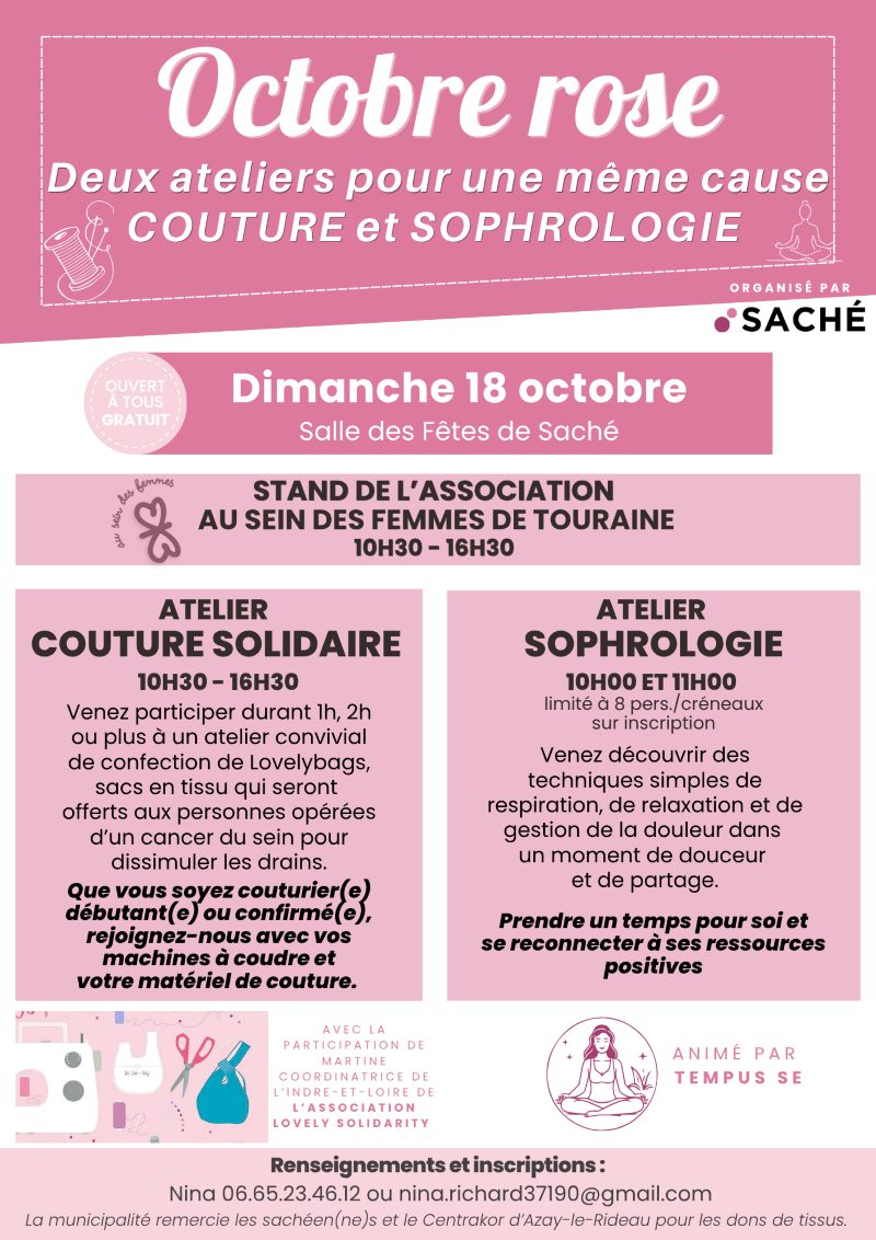 Octobre Rose - Sophrologie et Couture