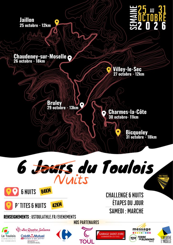 Les 6 Nuits du Toulois - Course à pied nocturne