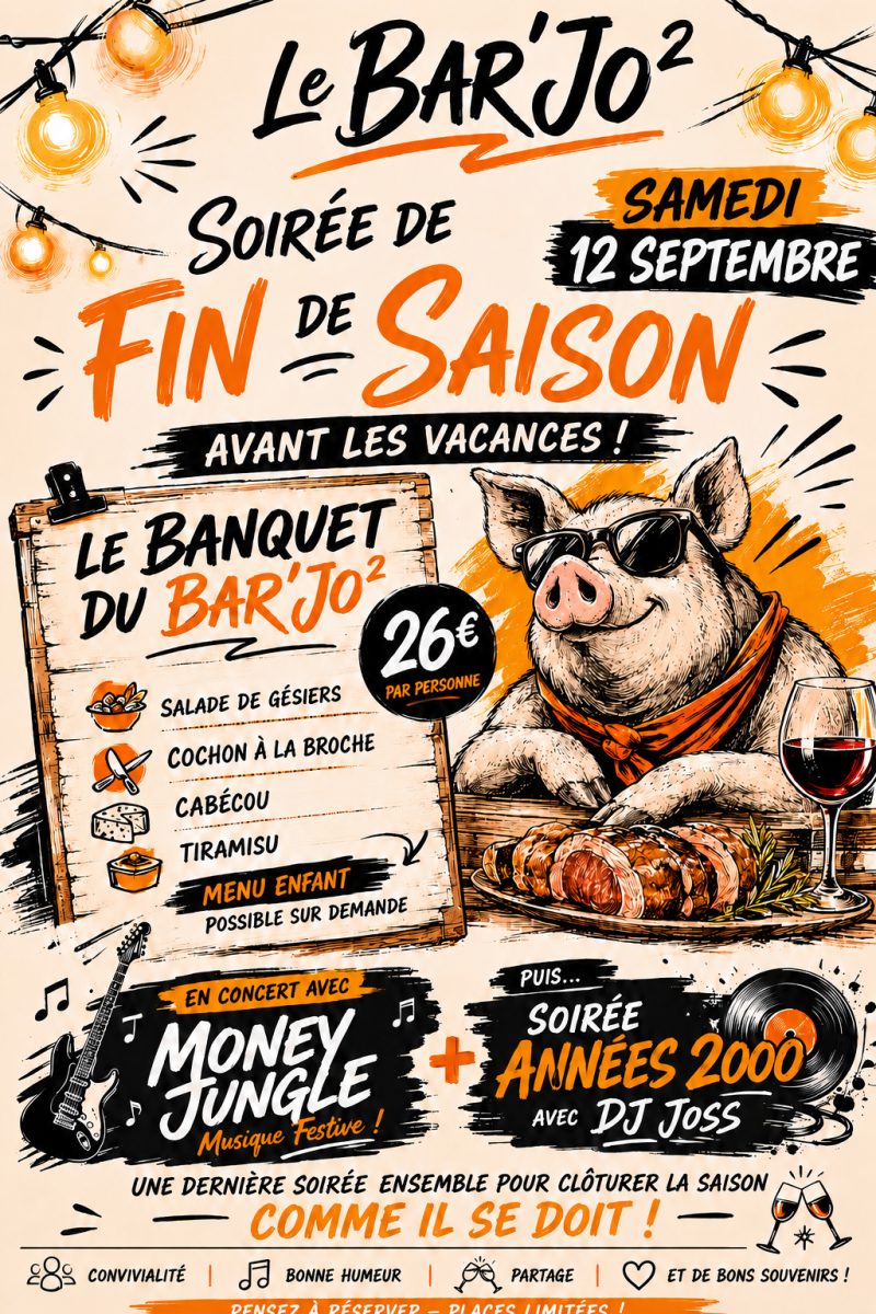 Soirée fin de saison au Bar Jo²