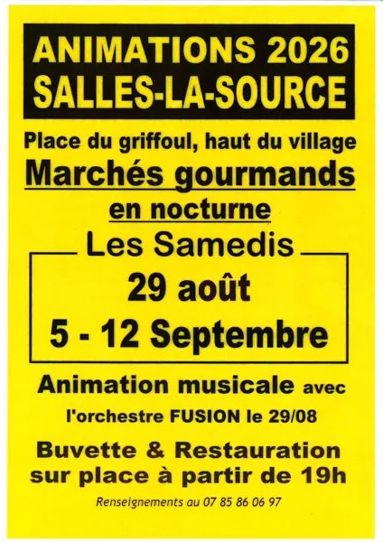 Marchés gourmands en nocturne