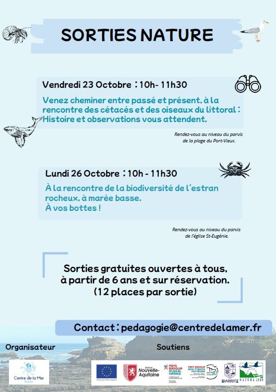 Sortie nature avec le Centre de la Mer