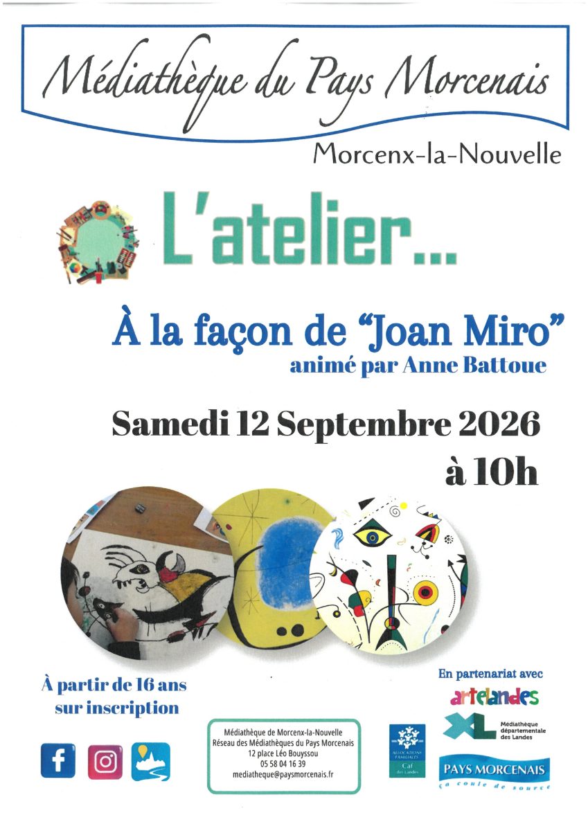L'atelier à la façon de "Joan Miro"
