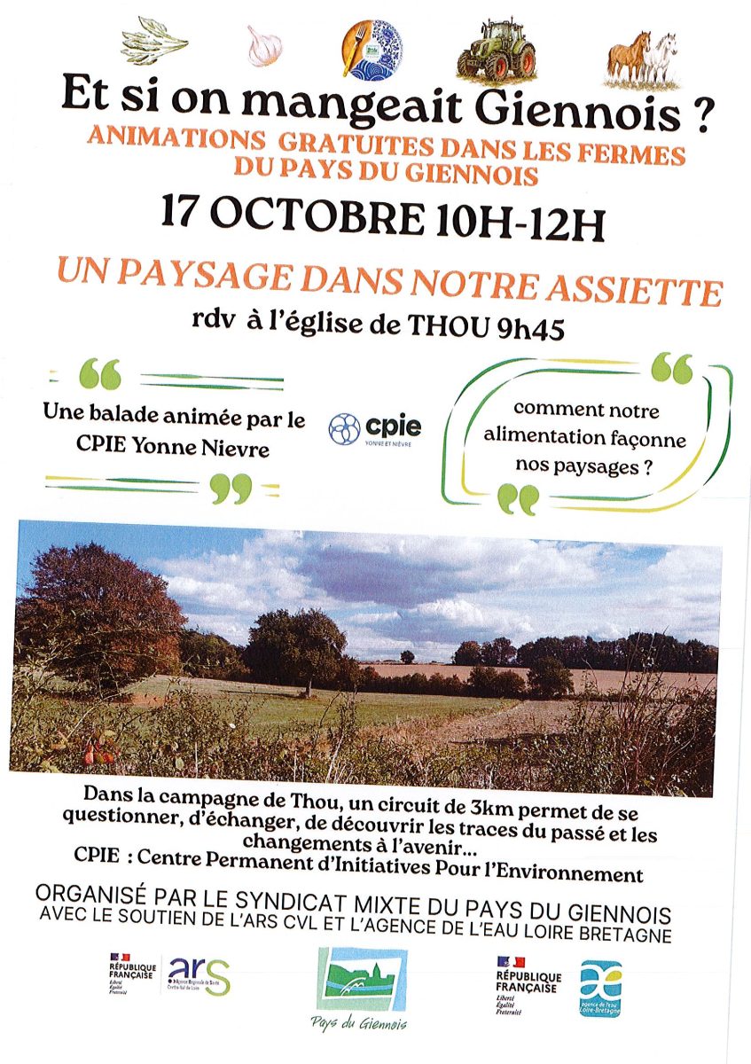 Balade animée "un paysage dans notre assiette"