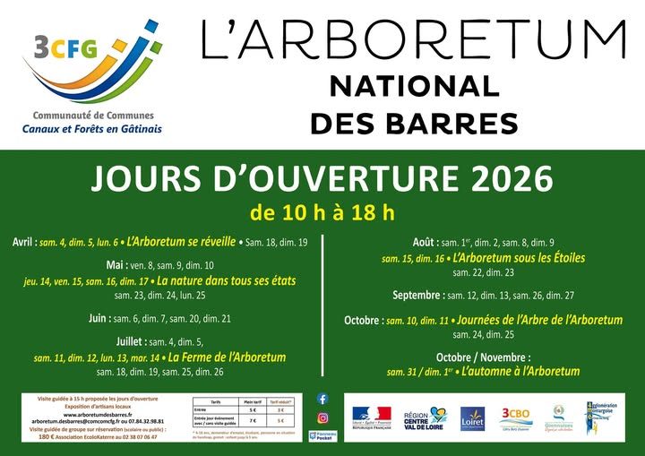 Ouverture de l'Arboretum des Barres