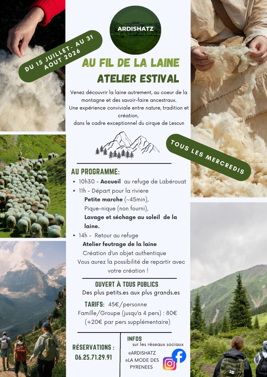 Au fil de la laine: Atelier estival