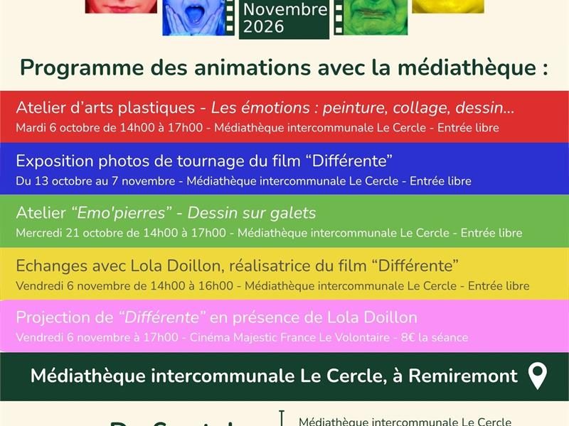 Festival du Film d'Emotions - Programme Médiathèque
