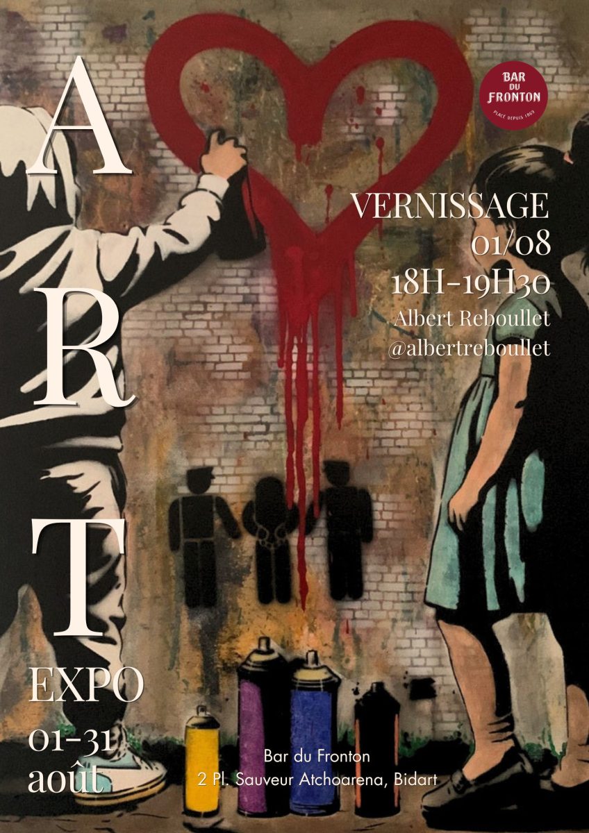 Exposition de l'artiste Albert Reboullet au Bar du Fronton