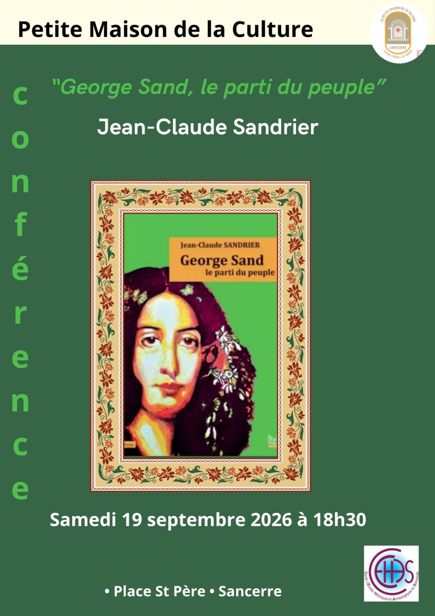 [Conference] "George Sand, le parti du peuple" par Jean-Claude Sandrier