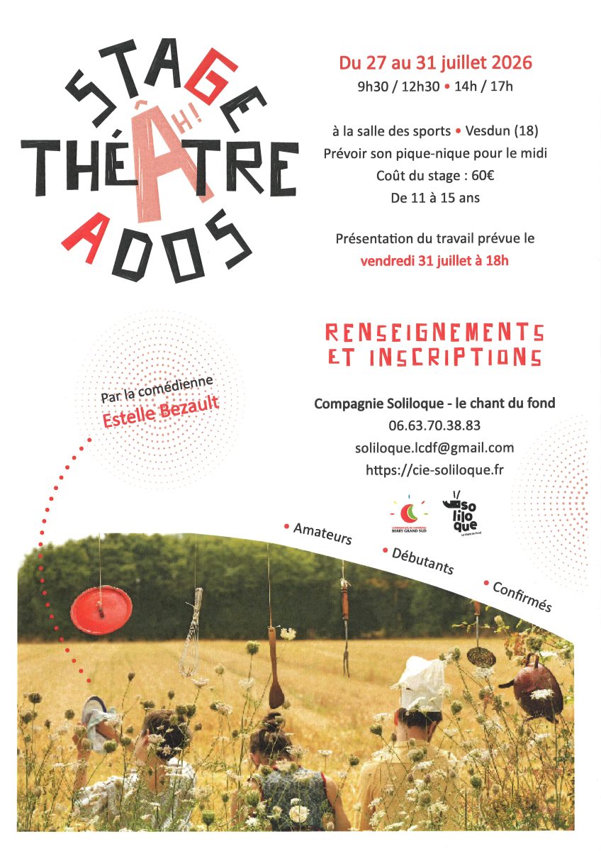 Stage théâtre ados Vesdun