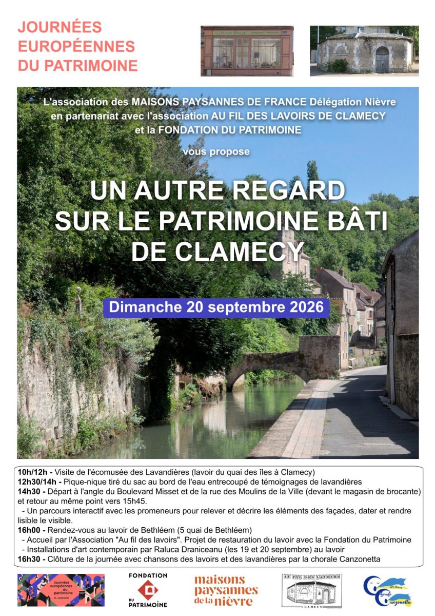 JEP - Un autre regard sur le patrimoine bâti de Clamecy