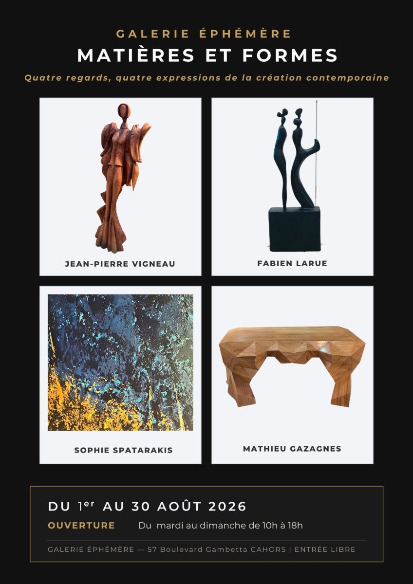 Exposition "Matières et formes" à la Galerie Ephémère