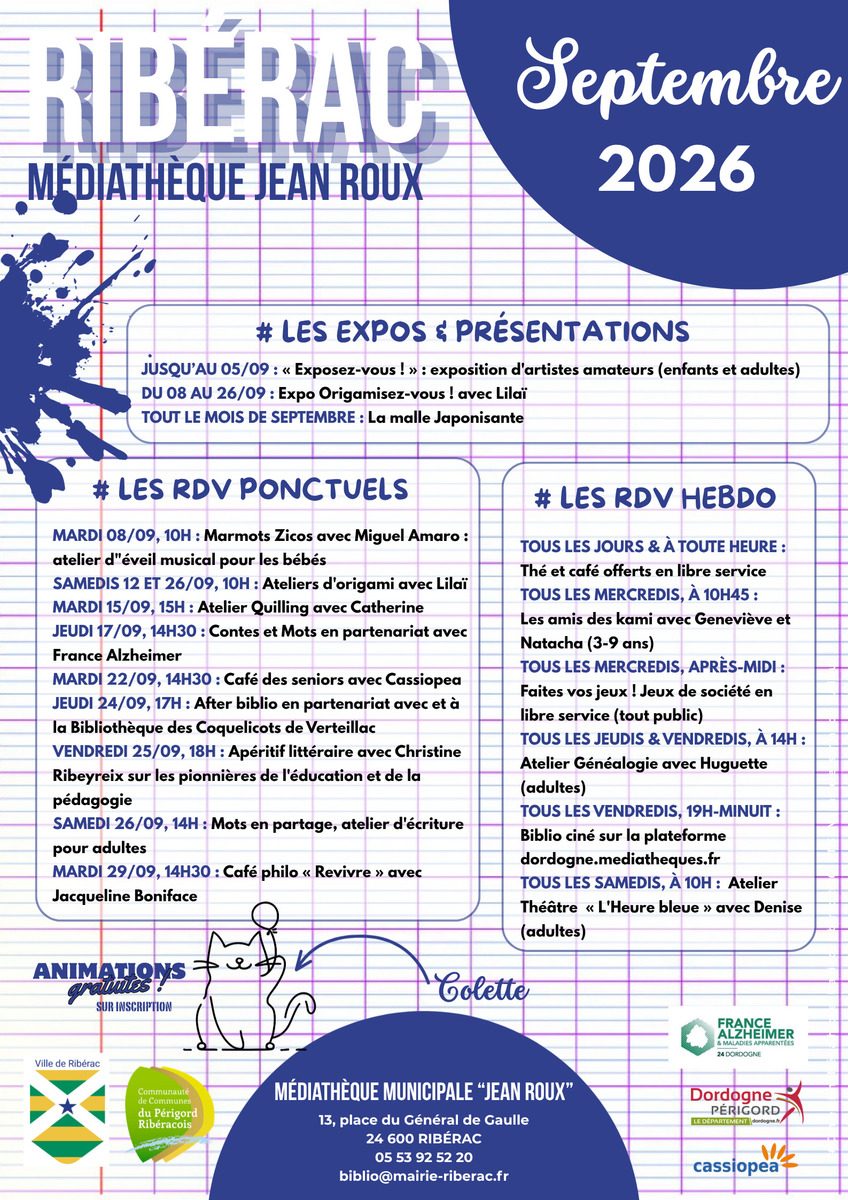 Atelier d'écriture Mots en partage