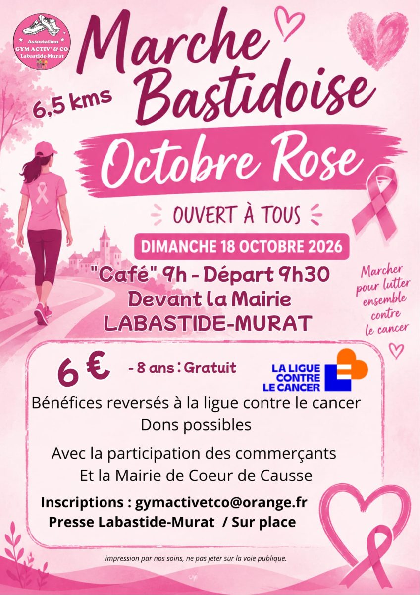 Octobre Rose, marche solidaire - 2° édition