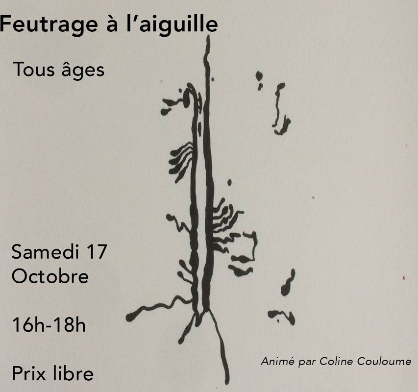 Atelier feutrage à l'aiguille
