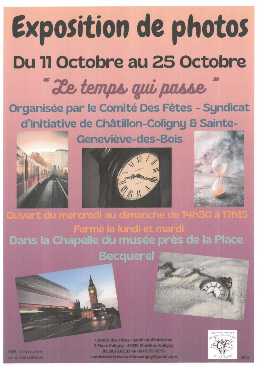 Exposition photo "Le temps qui passe"