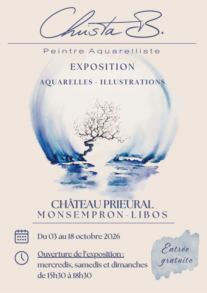 Exposition d'aquarelle et d'illustrations par Christa Bolvin