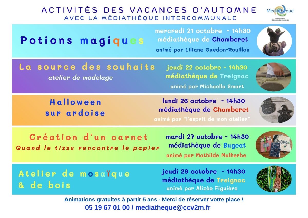 Médiathèque : Halloween sur ardoise