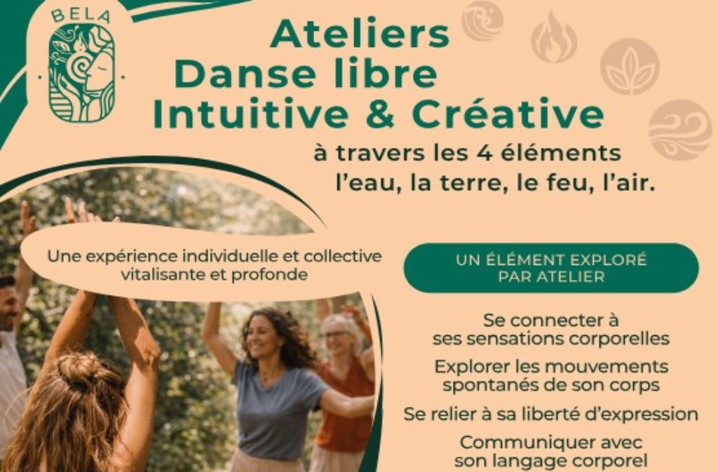 Atelier Danse libre : les 4 éléments