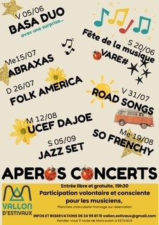 Apéro concert avec le groupe The Road Songs