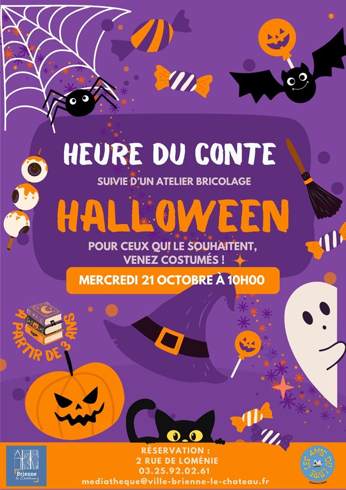 Heure du conte et atelier spécial Halloween