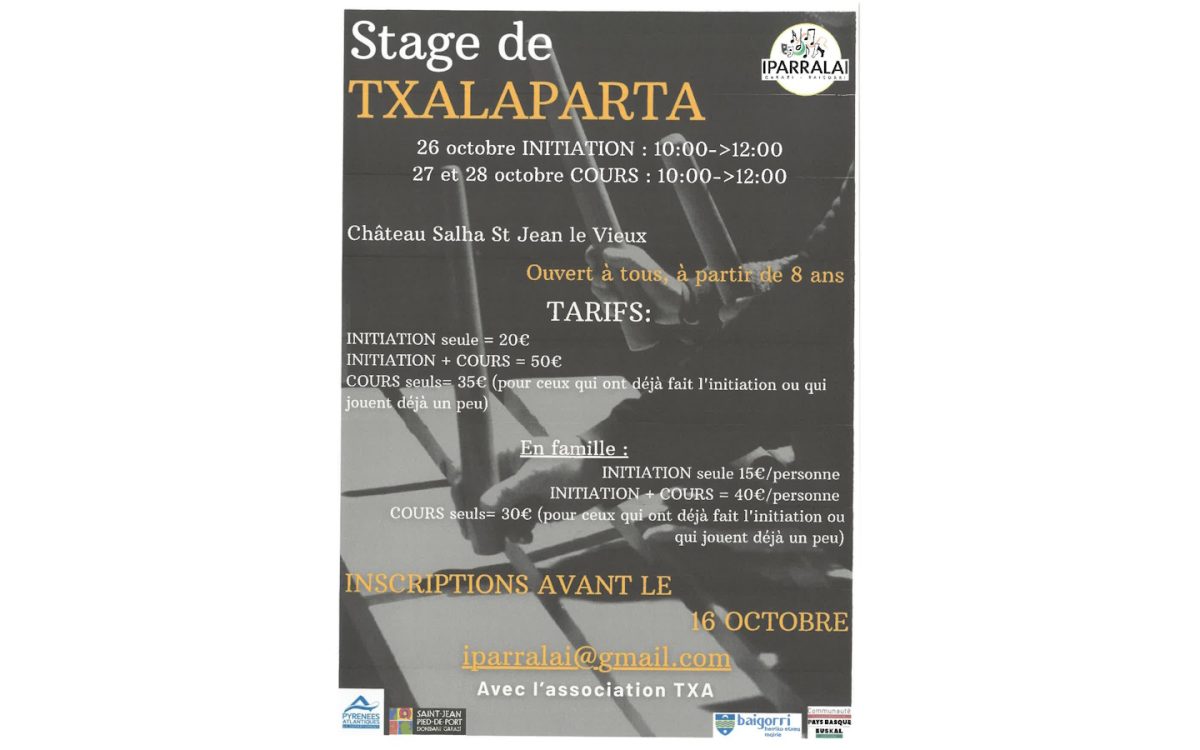 Stage de txalaparta-cours