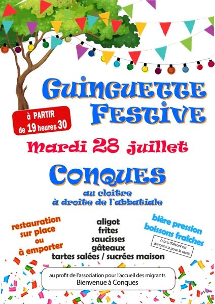 Guinguette festive à Conques