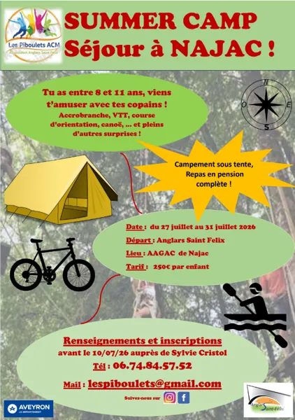 Camp nature en tente