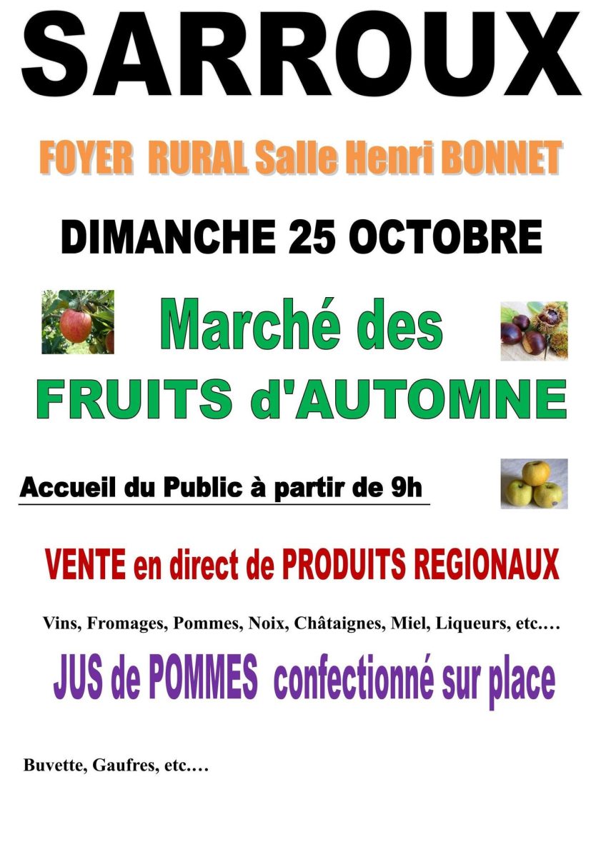 Marché des fruits d'automne