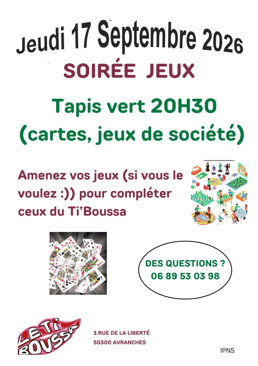 Soirée jeux