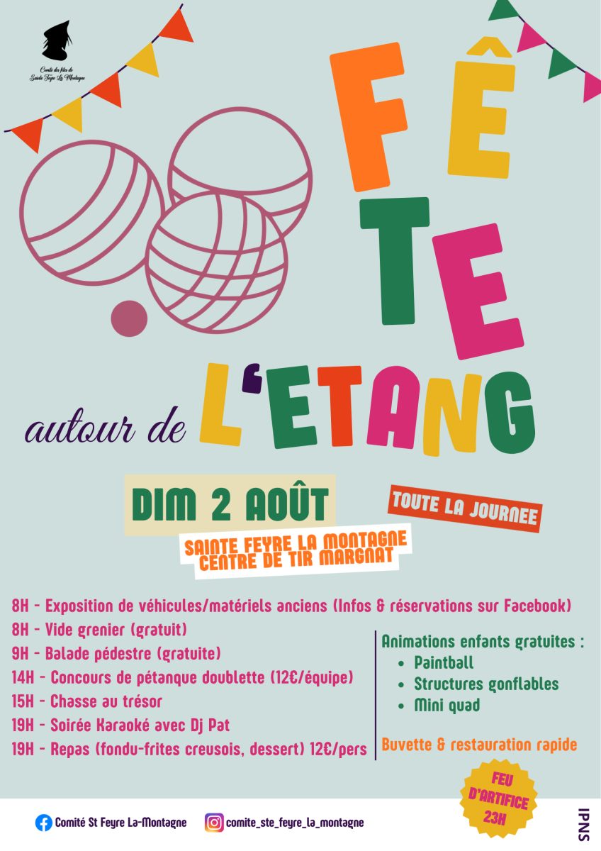 Fête autour de l’etang