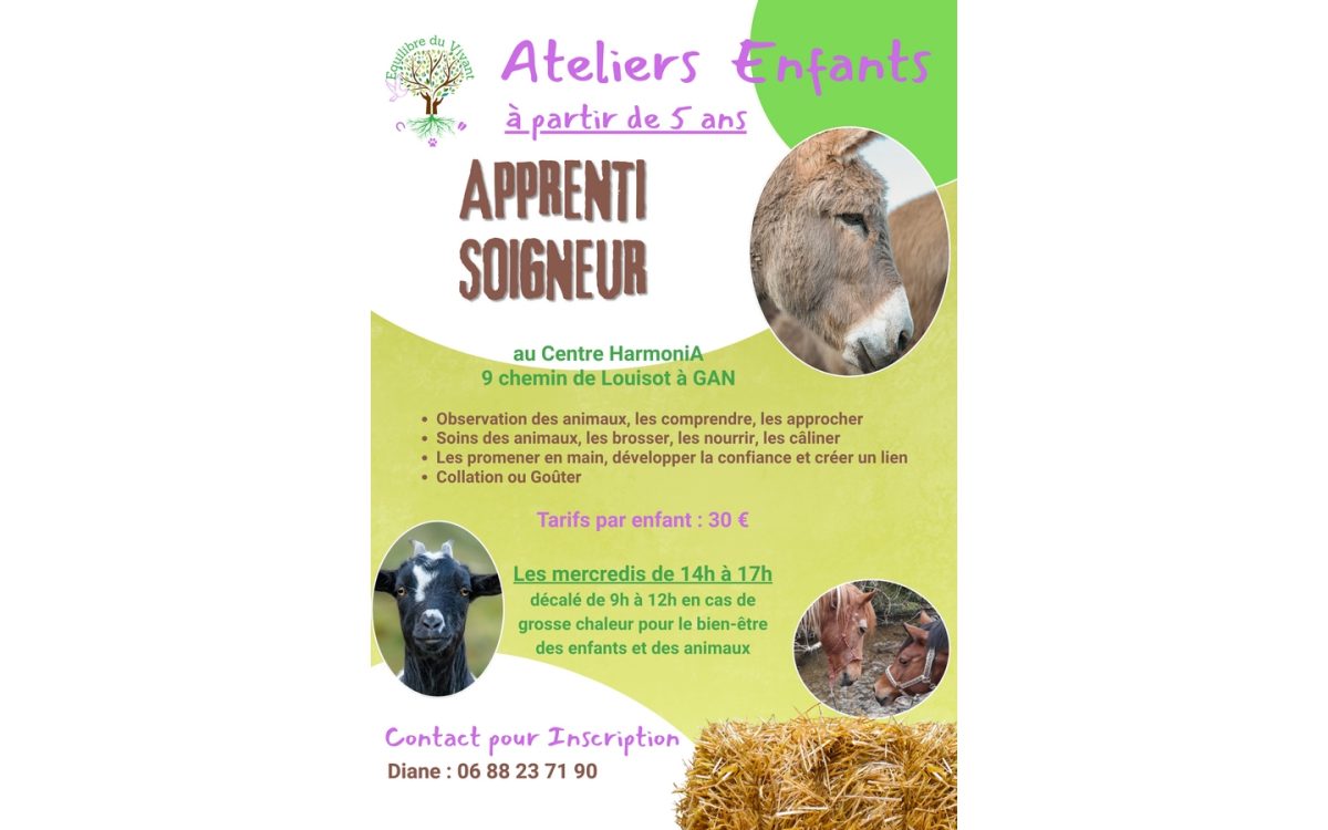Atelier enfants "apprentis soigneurs"