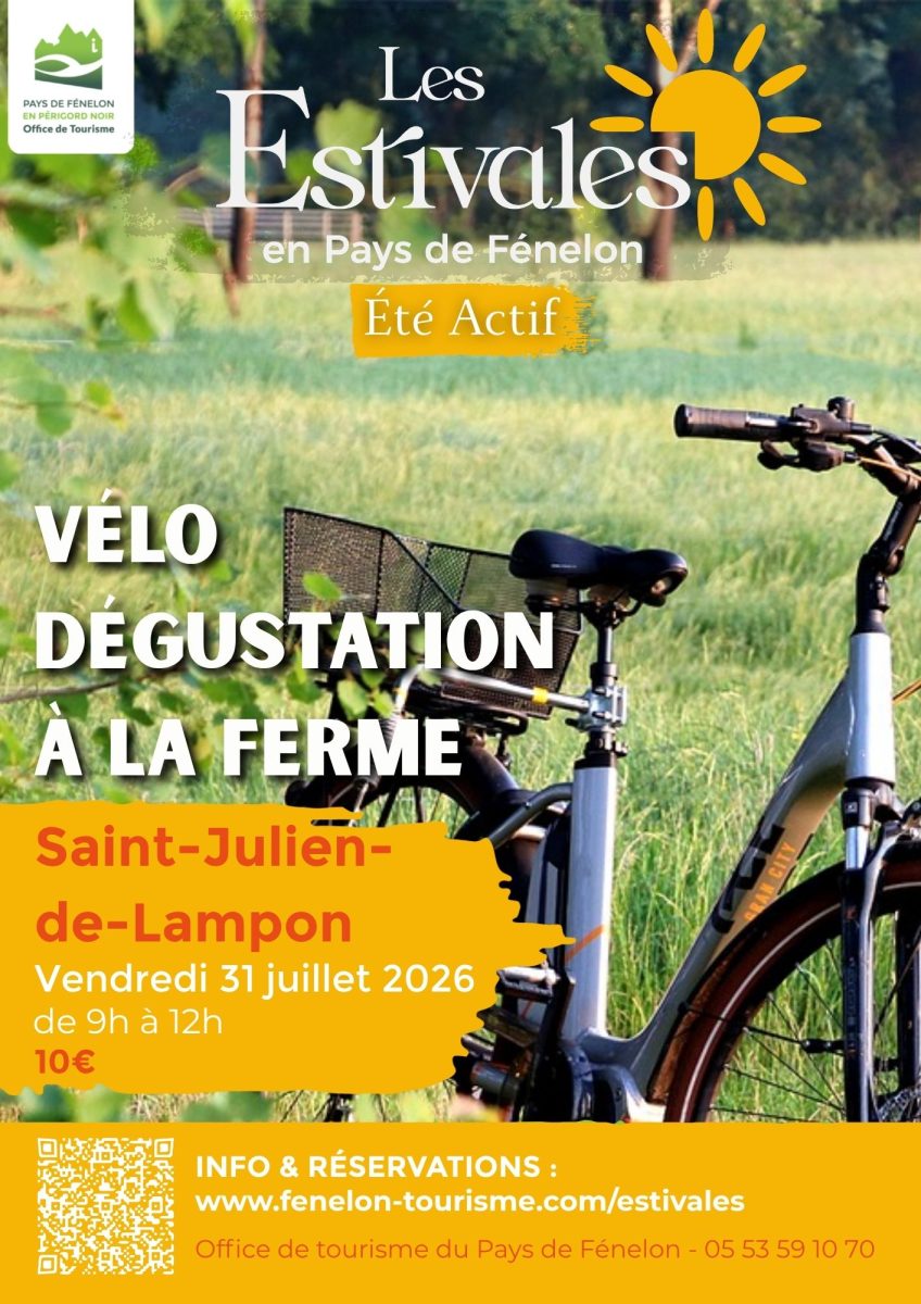 ÉTÉ ACTIF : Vélo-dégustation à la ferme