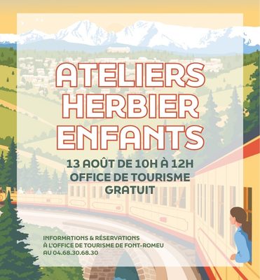 ATELIERS HERBIERS ENFANTS - JEUDI 13 AOÛT
