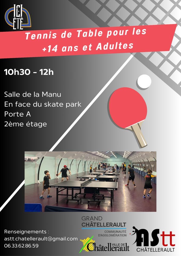 Tennis de Table pour les +14 ans et Adultes