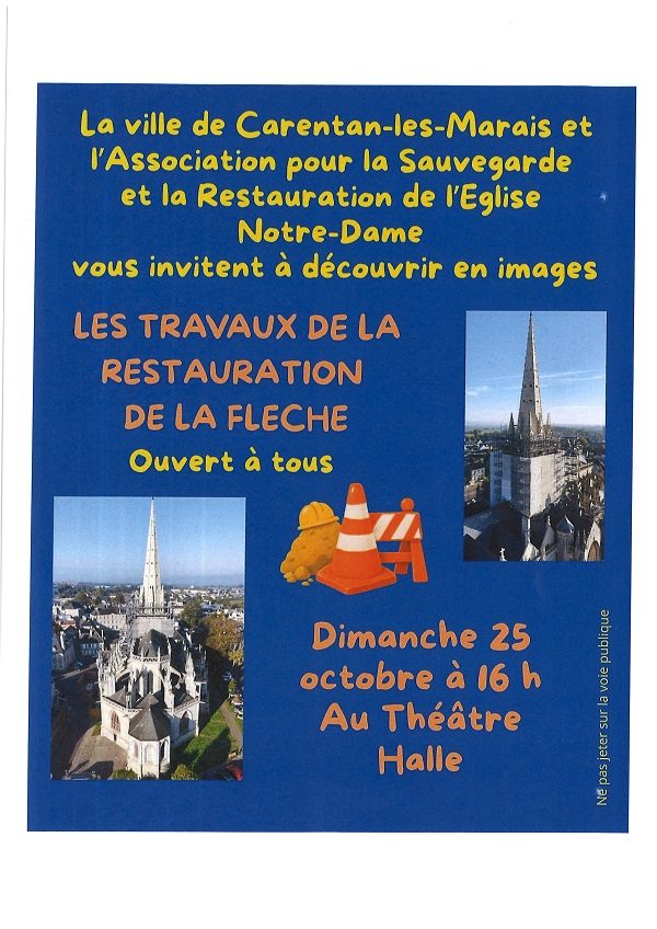 Projection d'images église Notre-Dame de Carentan