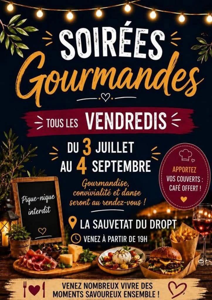 Soirées gourmandes