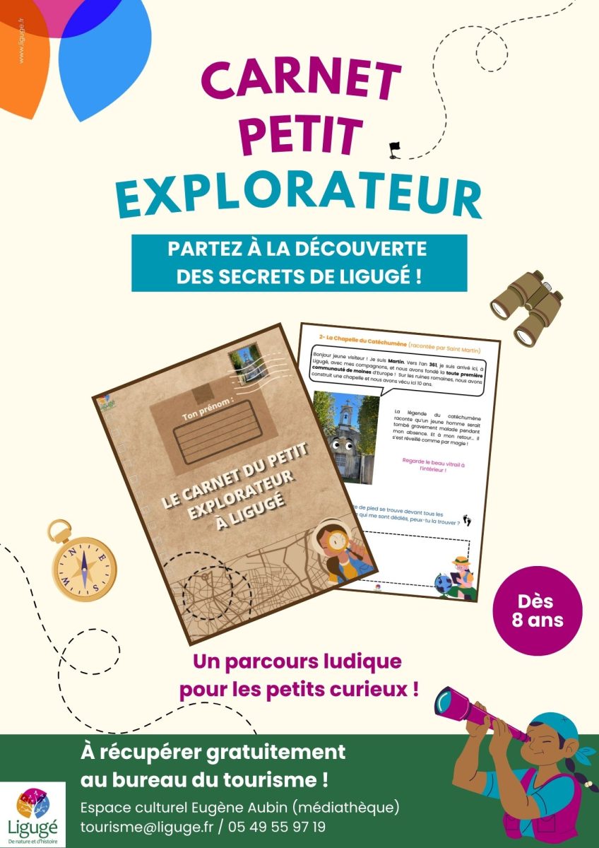 Le carnet du petit explorateur à Ligugé