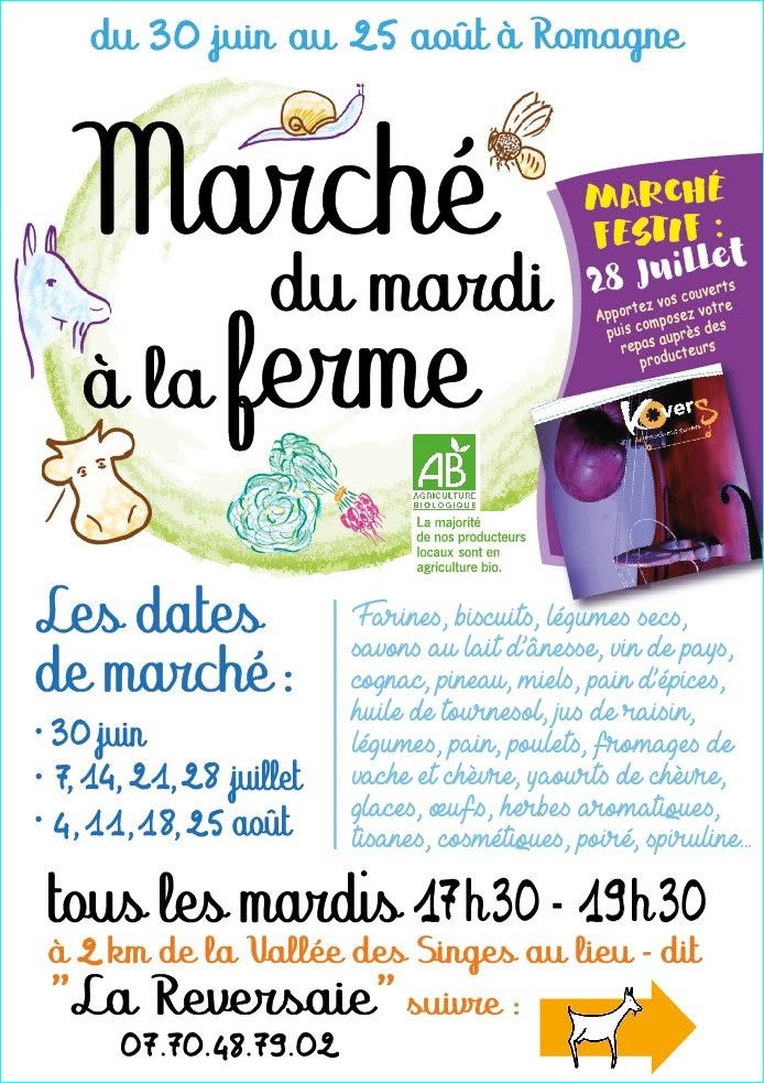 Marché festif à la ferme de la Reversaie