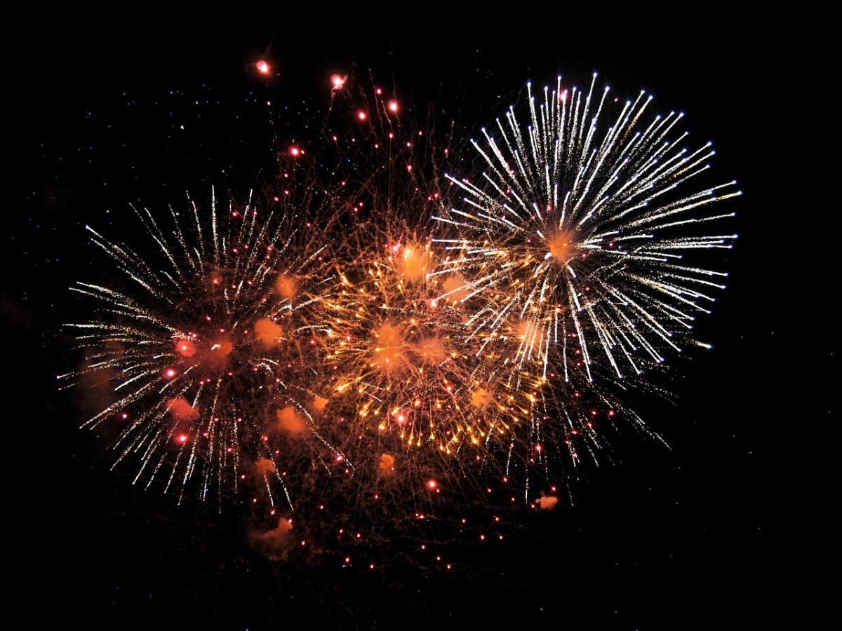 Feu d'artifice à Caillac