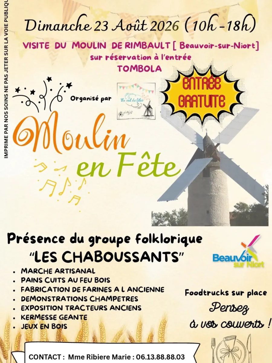Moulin en fête à Beauvoir-sur-Niort