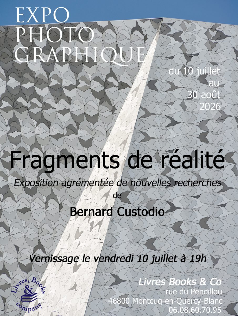 Exposition "Fragments de réalité" à la librairie Livres Books & Cie