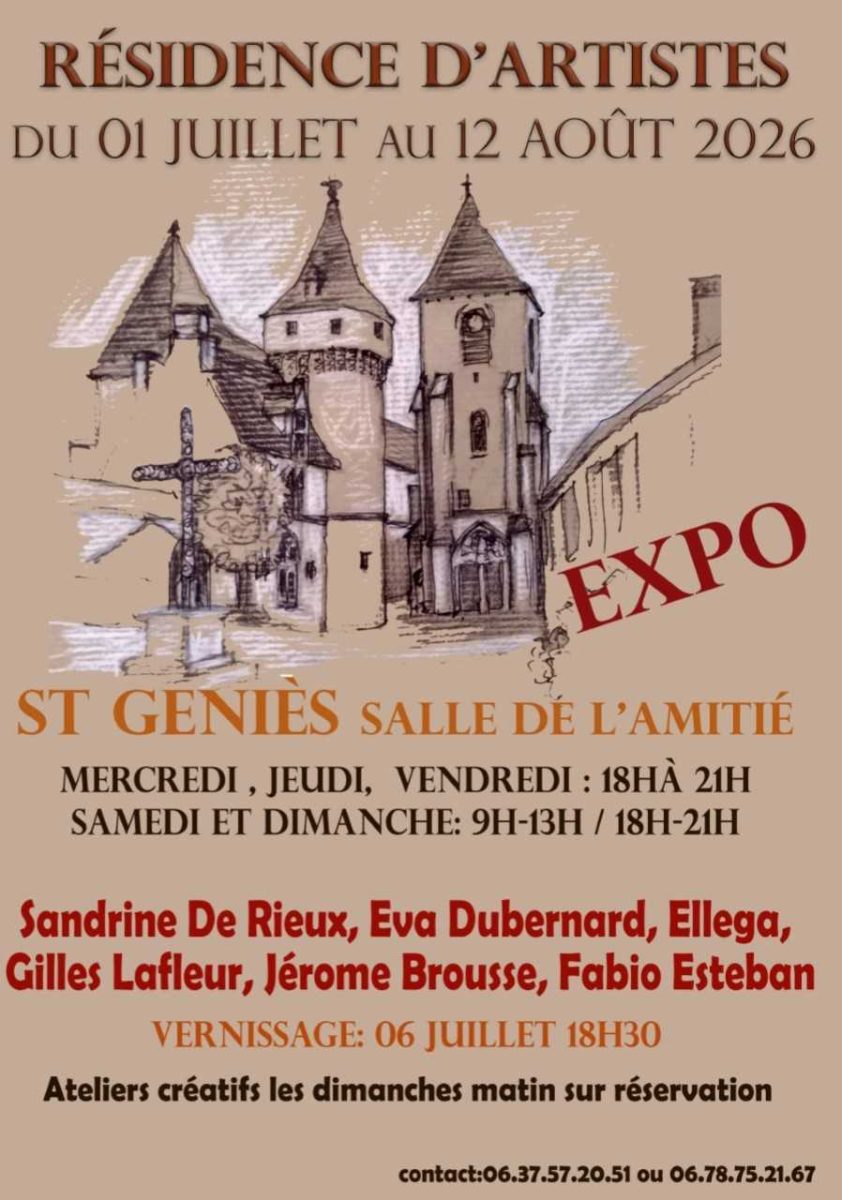 Résidence d'artiste à Saint Geniès