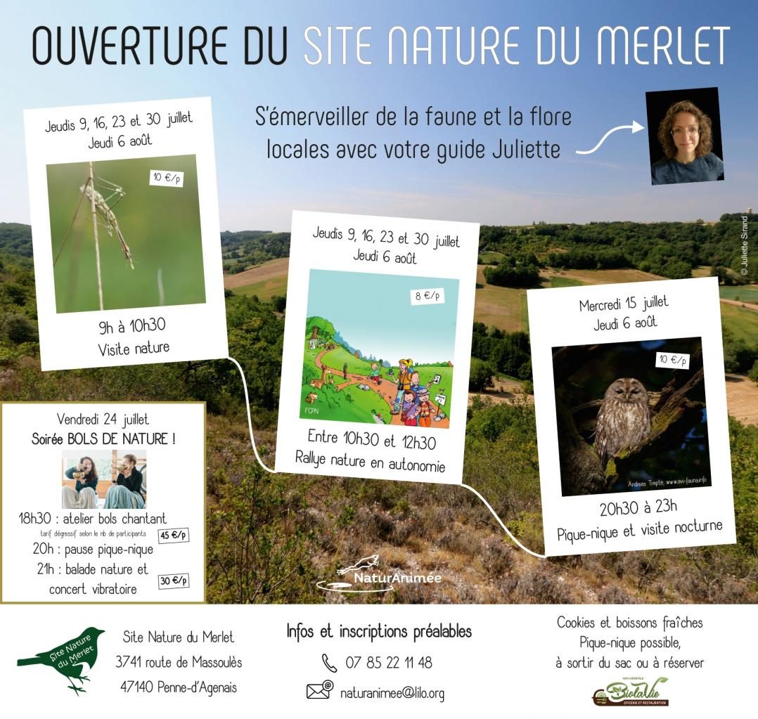 Soirées nature au Site Nature du Merlet