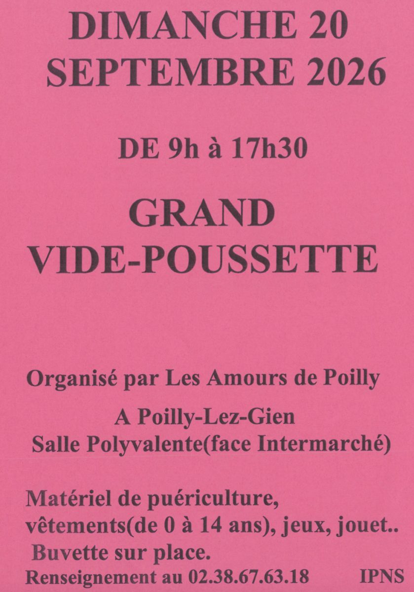 Grand vide-poussette