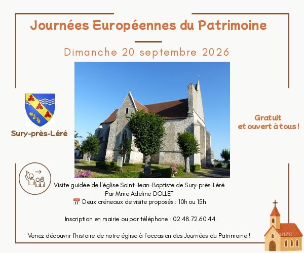 [JEP] Visites guidées de l'église