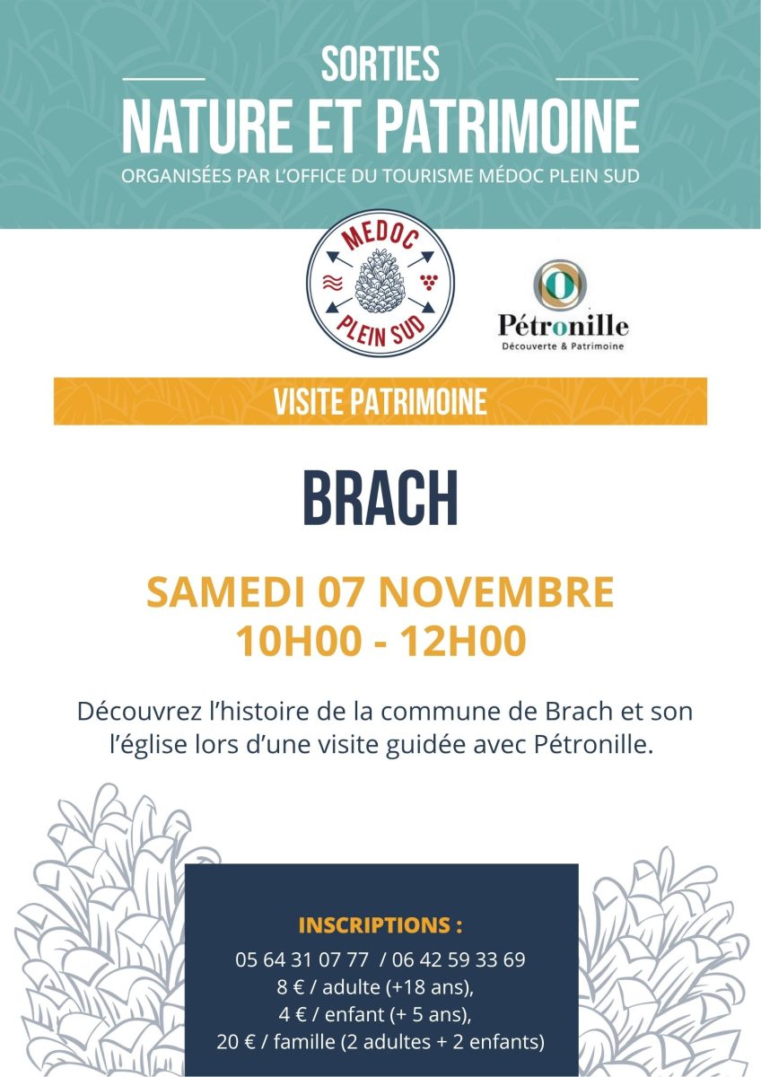 Sortie patrimoine : Histoire et patrimoine de la ville de Brach