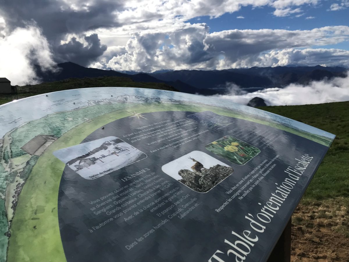TABLE D'ORIENTATION DE L'ESCALETTE